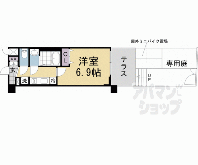 【アクアプレイス京都千本丸太町】間取