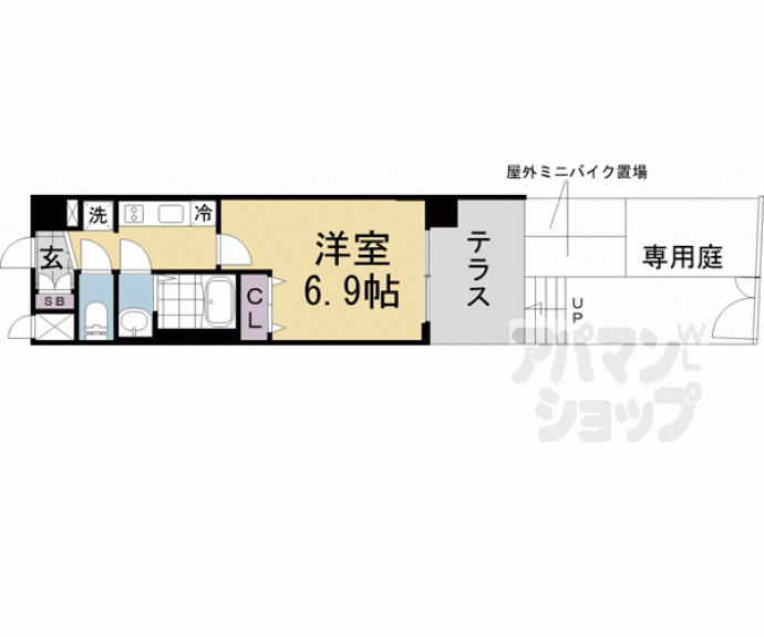 【アクアプレイス京都千本丸太町】間取