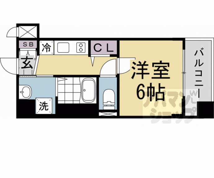 【アクアプレイス京都千本丸太町】間取