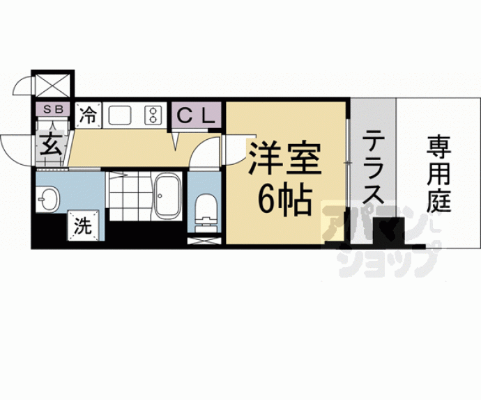 【アクアプレイス京都千本丸太町】間取