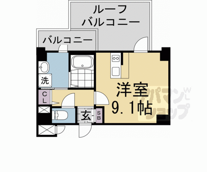 【アクアプレイス京都千本丸太町】間取