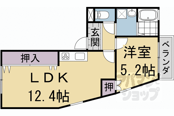 【ハイツ糀屋Ⅱ】間取