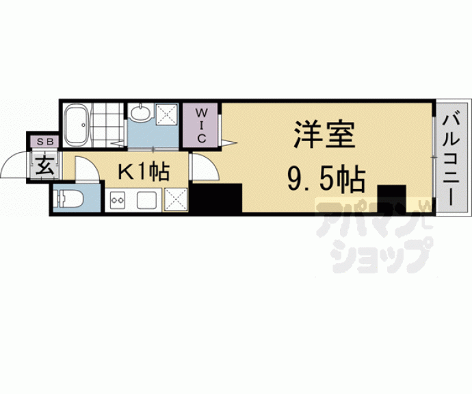 【グロスロシェ七条】間取