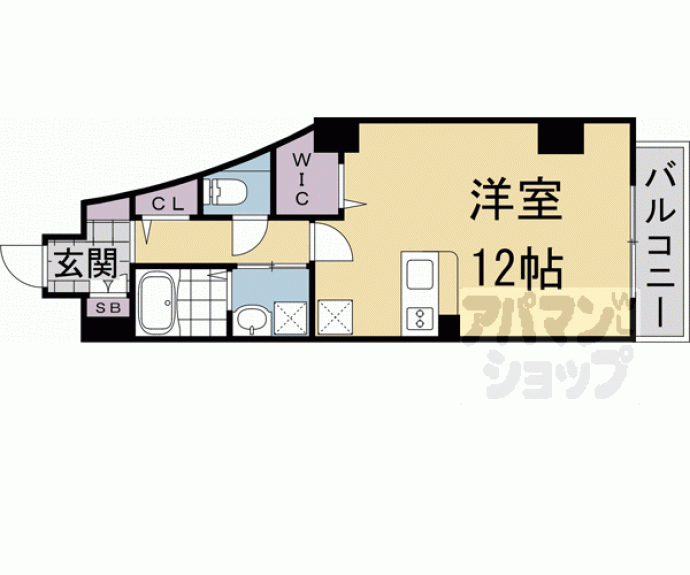 【グロスロシェ七条】間取