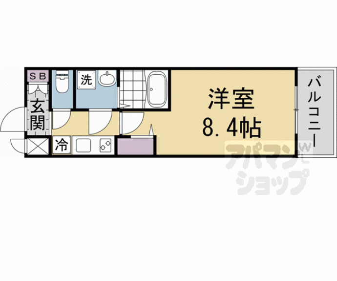 【ＣＲＥＳＴ　ＴＡＰＰ　京都太秦天神川ｄｅｘ】間取