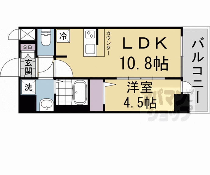 【ＣＲＥＳＴ　ＴＡＰＰ　京都太秦天神川ｄｅｘ】間取