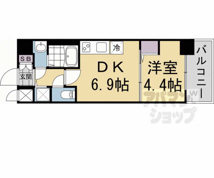 【ＣＲＥＳＴ　ＴＡＰＰ　京都太秦天神川ｄｅｘ】間取