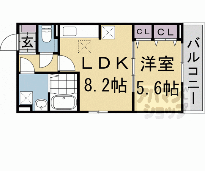 【ヒカルサ京都北山栗栖】間取