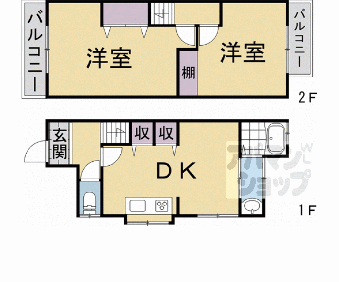 【醍醐池田町貸家】間取