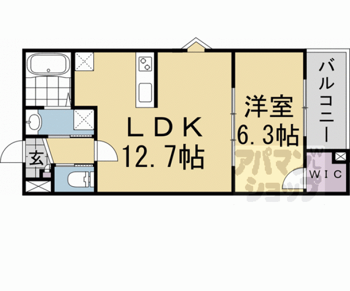 【ココングランジュール伏見黒茶屋町】間取
