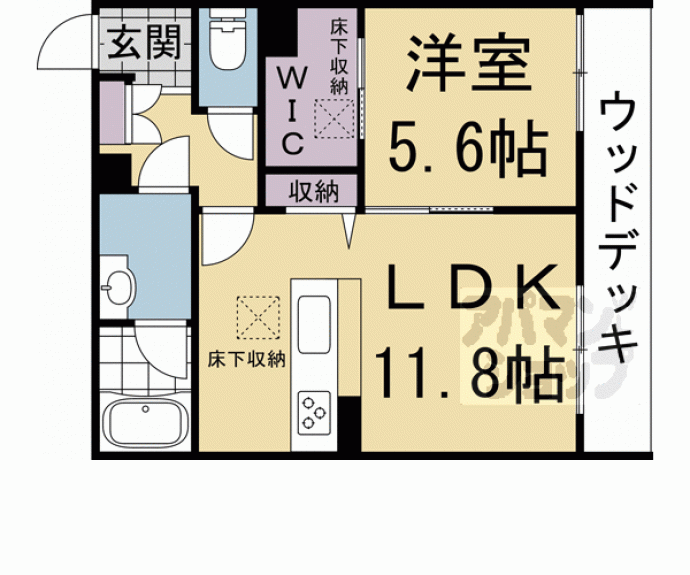 【グランコート北浦】間取