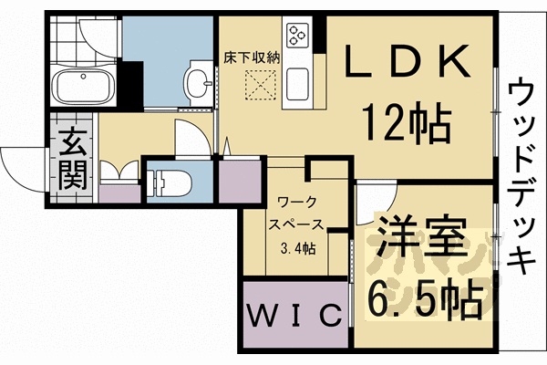 【グランコート北浦】間取