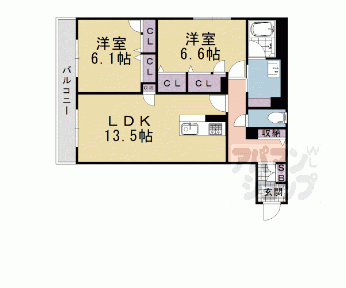 【グランコート北浦】間取