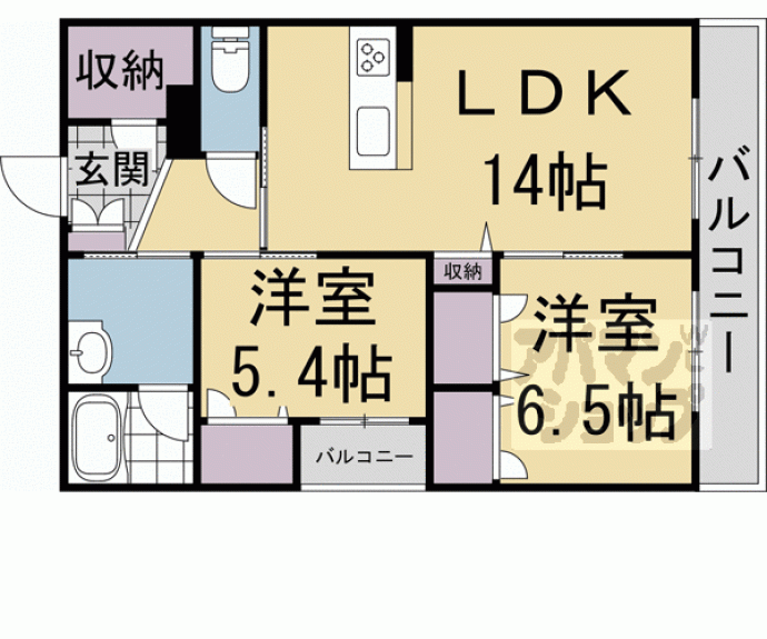 【グランコート北浦】間取