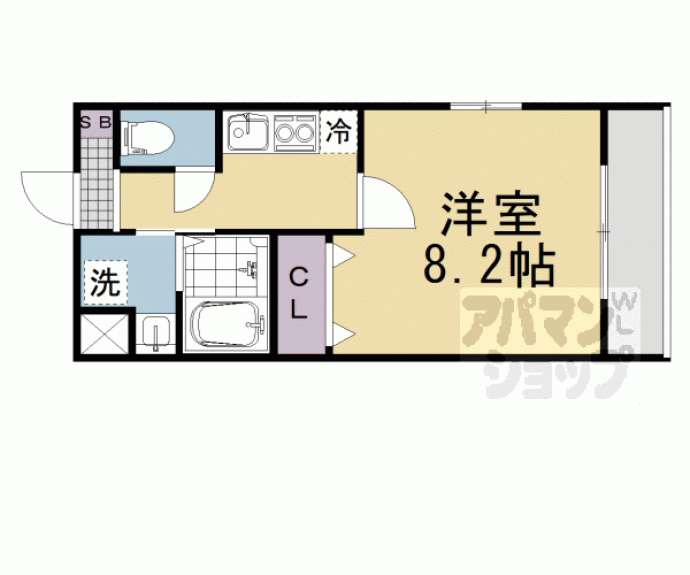 【クオリエ丹波口】間取