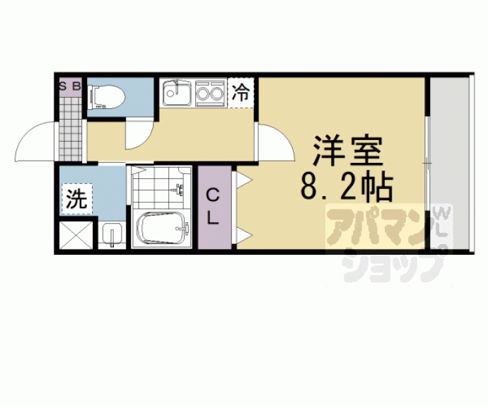 【クオリエ丹波口】間取