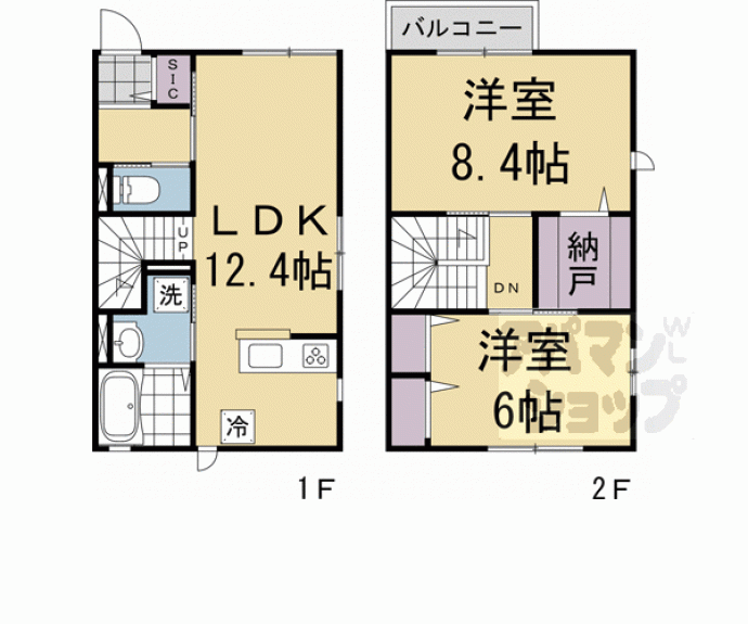 【紫野上柳町貸家】間取