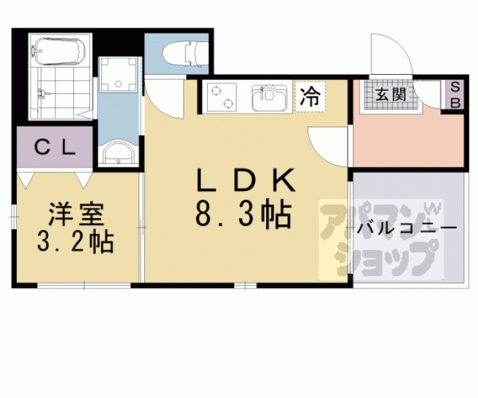 【Ｌ　Ｈｉｒｏｎｄｅｌｌｅ】間取