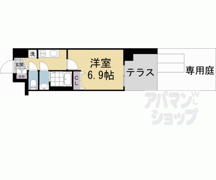 【アクアプレイス京都千本丸太町】間取
