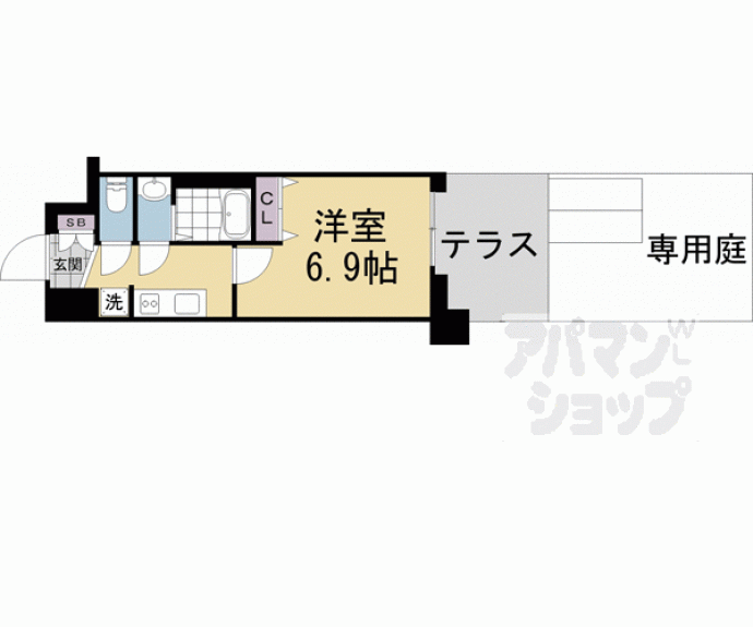 【アクアプレイス京都千本丸太町】間取