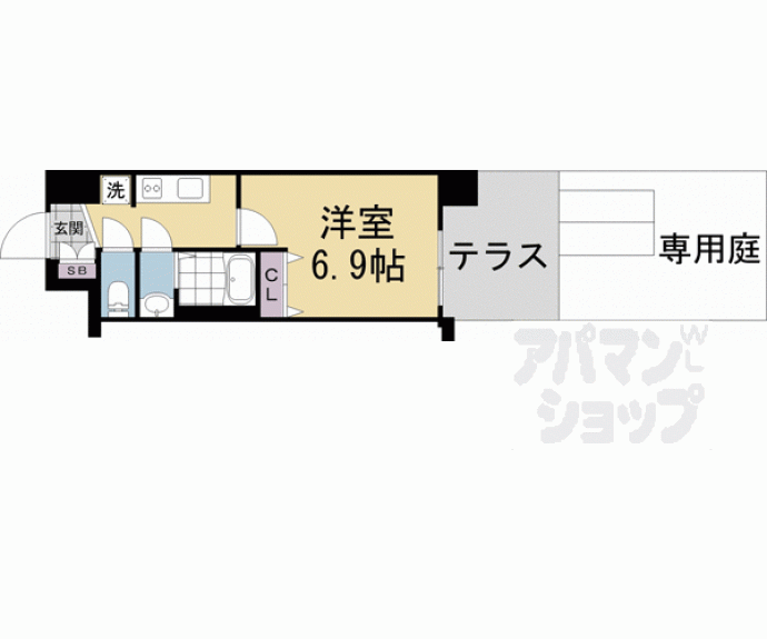 【アクアプレイス京都千本丸太町】間取