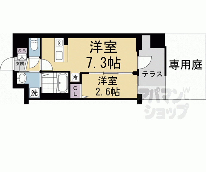 【アクアプレイス京都千本丸太町】間取