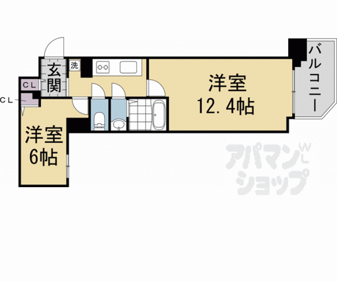 【アクアプレイス京都千本丸太町】間取