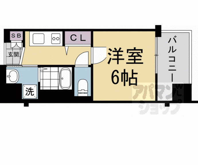 【アクアプレイス京都千本丸太町】間取