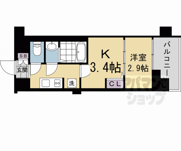 【アクアプレイス京都千本丸太町】間取