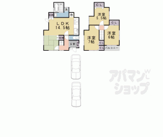 【横木１丁目貸家】