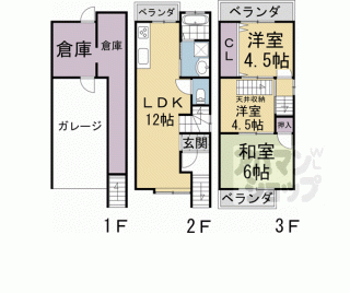 【太秦西蜂岡町貸家】