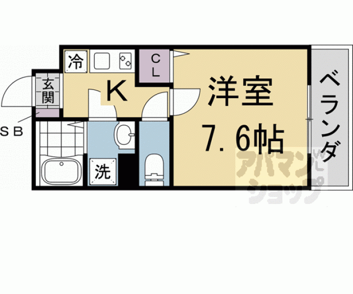 【（仮称）京都市北区平野宮敷町計画】間取