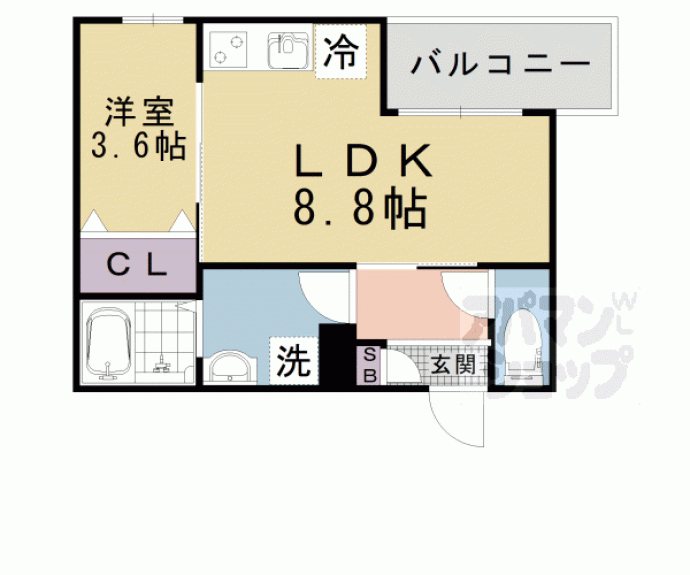 【仮称)ジーメゾン山科エルヴァ】間取