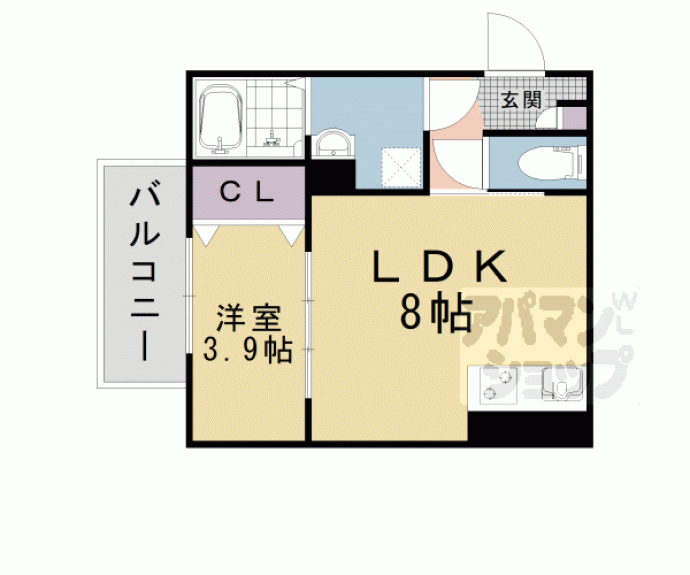 【仮称)ジーメゾン山科エルヴァ】間取