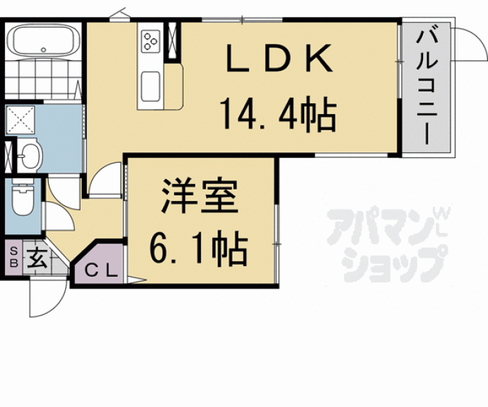 【ラルーチェ聖護院】間取