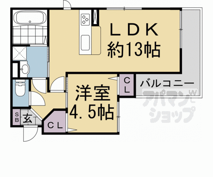 【ラルーチェ聖護院】間取