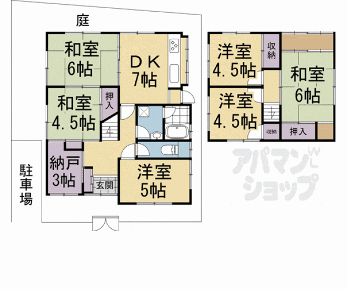 【岩倉南池田町58貸家】間取