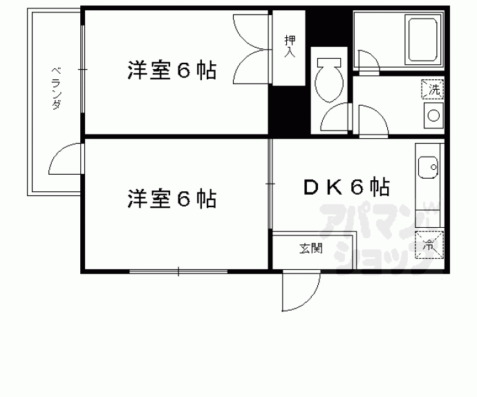 【グランビュー太秦】間取