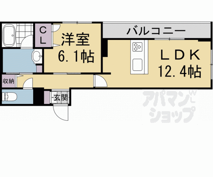 【シャーメゾン三条東山】間取