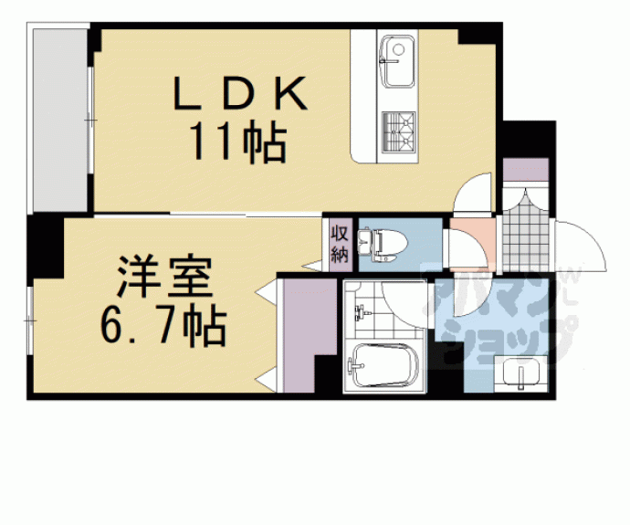 【シャーメゾン三条東山】間取