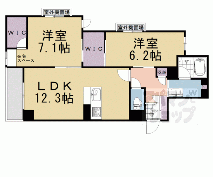 【シャーメゾン三条東山】間取