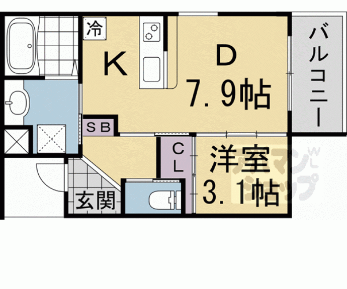 【レシオス京都西院】間取