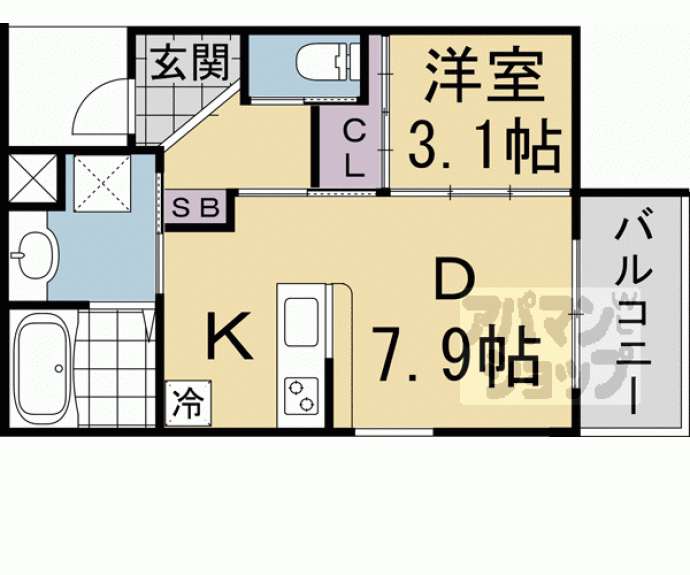 【レシオス京都西院】間取