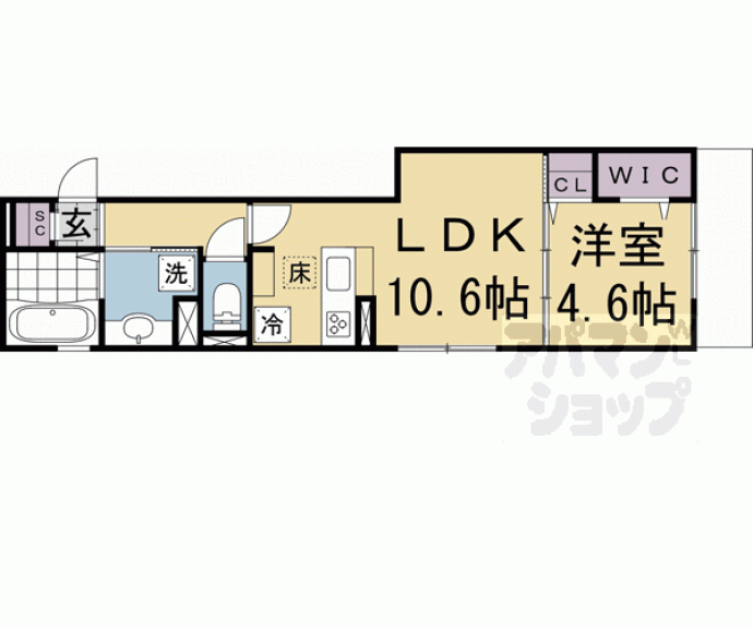 【エスポワメゾン烏丸北大路】間取