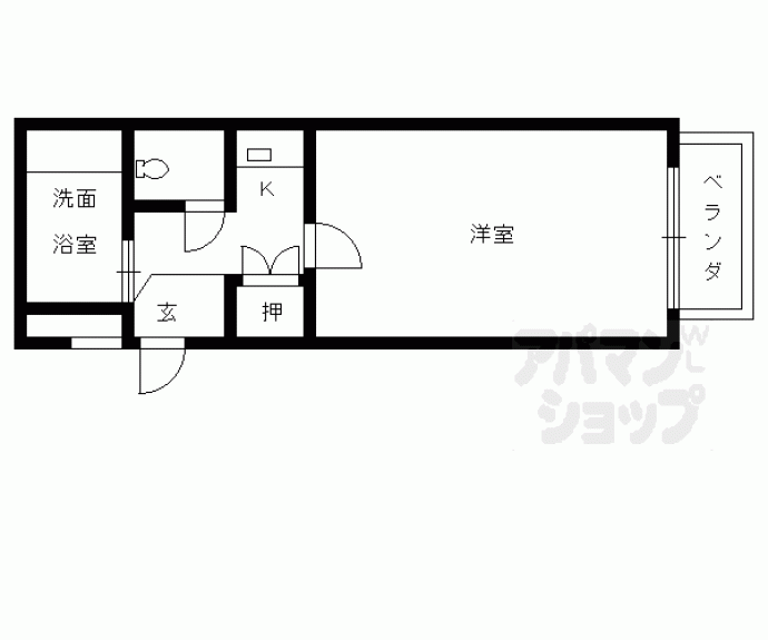 【ドーリア西院】間取