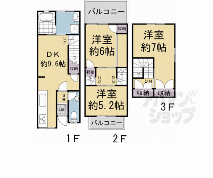 【聚楽廻中町住宅】間取