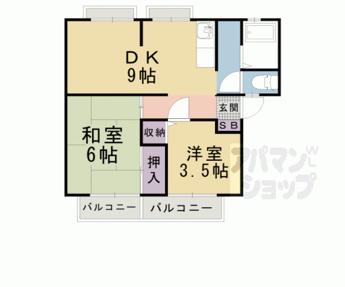 【ハイツシバタ】間取