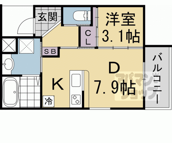 【レシオス京都西院】間取