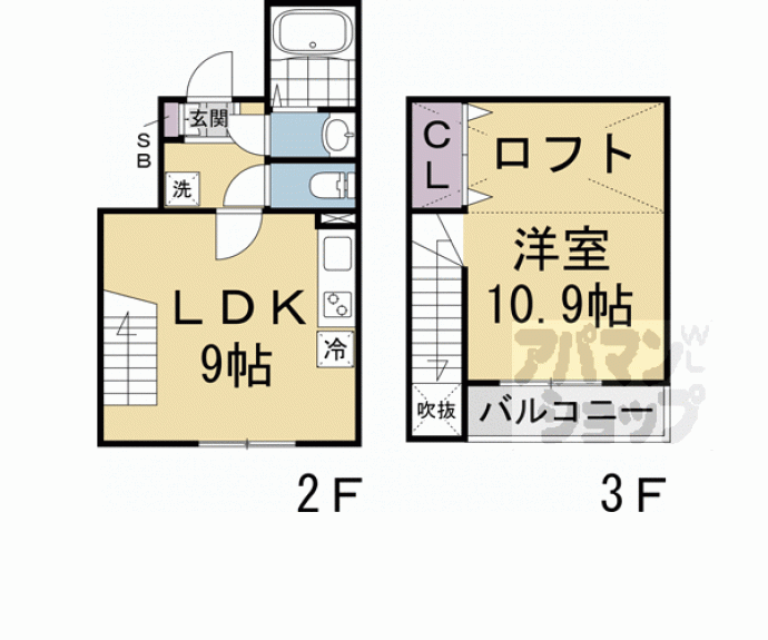 【ブリエ松原】間取