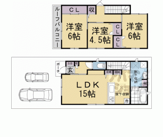 【西賀茂北山ノ森町６－６貸家】
